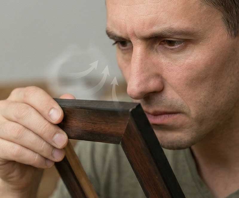 Σημάδια προσβολής από κοριούς - Χαρακτηριστική μυρωδιά